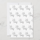 Lasst uns Lässig Hochzeitsempfang Party machen Einladung (Rückseite)