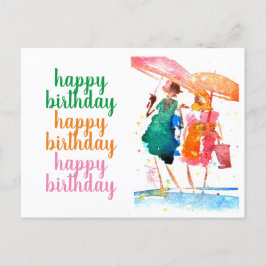 Lasst uns laufen und über die Postkarte Nr. 140106