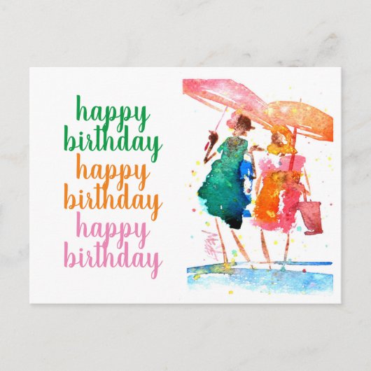 Lasst uns laufen und über die Postkarte Nr. 140106 (Vorderseite)