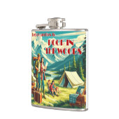 Lasst uns lernen, wie man im Camping Holz Kacke Flachmann (Links)