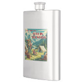 Lasst uns lernen, wie man im Camping Holz Kacke Flachmann (Links)