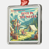 Lasst uns lernen, wie man im Camping Holz Kacke Ornament Aus Metall (Links)