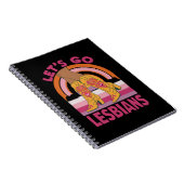 Lasst uns Lesben LGBTQ Pride Monat Cowgirl gehen Notizblock (Rechte Seite)