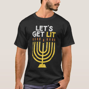 Lasst uns leuchten Jüdisch Chanukka Chanukka Chan T-Shirt