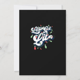 Lasst uns leuchten! Lustiger Trink-Weihnachtslicht Feiertagskarte
