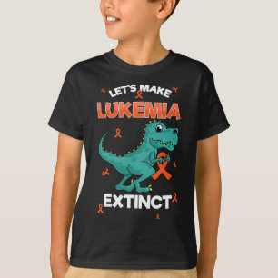 Lasst uns Leukämie-Aussterben Leukämie Bewusstsein T-Shirt