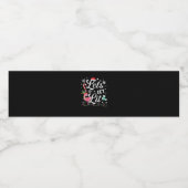 Lasst uns Lit Adult Flamingo Weihnachten Wasserflaschenetikett (Einzelnes Label)