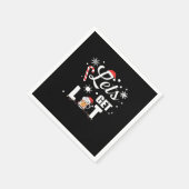 Lasst uns Lit Adult Funny Weihnachten Essentia Wei Serviette (Ecke)