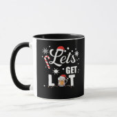 Lasst uns Lit Adult Funny Weihnachten Essentia Wei Tasse (Links)