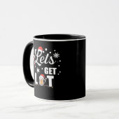 Lasst uns Lit Adult Funny Weihnachten Essentia Wei Tasse (Vorderseite Links)