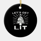 Lasst uns Lit Essential Funny Classic bekommen Keramik Ornament (Vorne)
