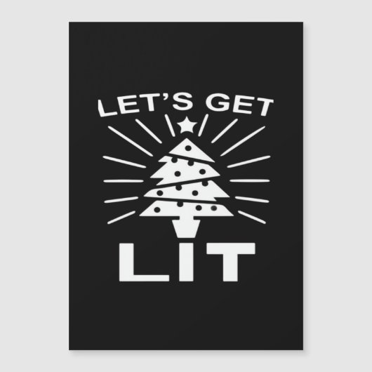 Lasst uns Lit Essential Funny Classic bekommen Magnetkarte (Vorderseite)