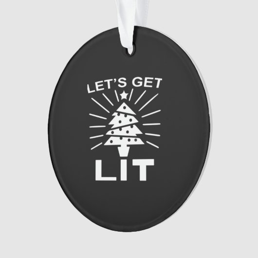 Lasst uns Lit Essential Funny Classic bekommen Ornament (Vorderseite)