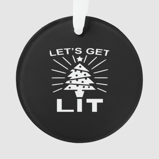Lasst uns Lit Essential Funny Classic bekommen Ornament (Vorderseite)