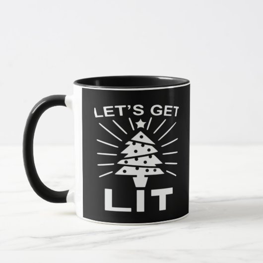 Lasst uns Lit Essential Funny Classic bekommen Tasse (Links)