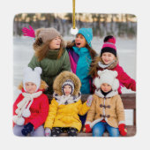 Lasst uns Lit Fun Bright Gnome Weihnachtsbeleuchtu Keramikornament (Rückseite)