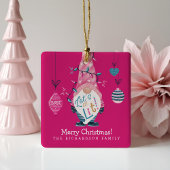 Lasst uns Lit Fun Bright Gnome Weihnachtsbeleuchtu Keramikornament