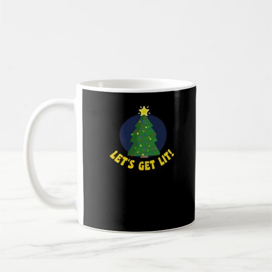 Lasst uns Lit - Funny Christmas Classic Kaffeetasse (Links)