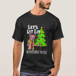 Lasst uns Lit Funny Christmas Pajamas Stoner bekom T-Shirt