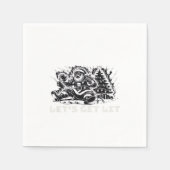 Lasst uns Lit Funny Christmas Vibe Classic bekomme Serviette (Vorderseite)