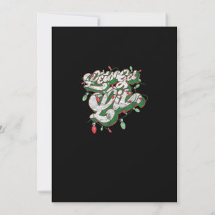 Lasst uns Lit - Funny Drinking Christmas Light Gra Feiertagskarte
