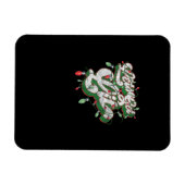 Lasst uns Lit - Funny Drinking Christmas Light Gra Magnet (Horizontal)
