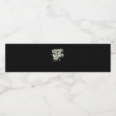 Lasst uns Lit - Funny Drinking Christmas Light Gra Wasserflaschenetikett (Einzelnes Label)