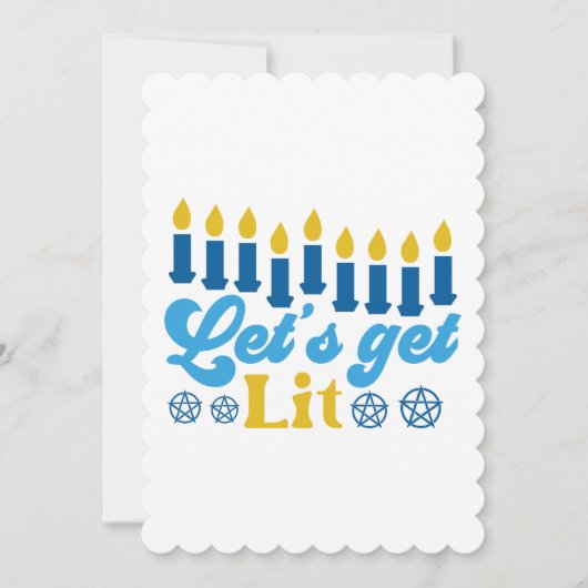 Lasst uns Lit holen! Flache Grußkarte Einladung (Vorderseite)