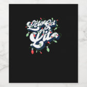 Lasst uns Lit holen! Funny Drink Weihnachts Light Weinetikett (Einzelnes Label)