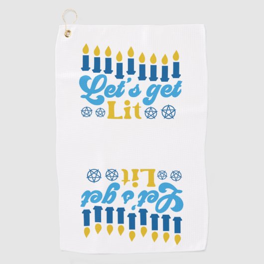 Lasst uns Lit holen! Golfhandtuch (Vorderseite)