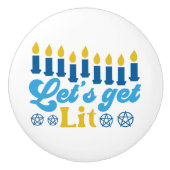 Lasst uns Lit holen! Knopf Keramikknauf (Vorderseite)