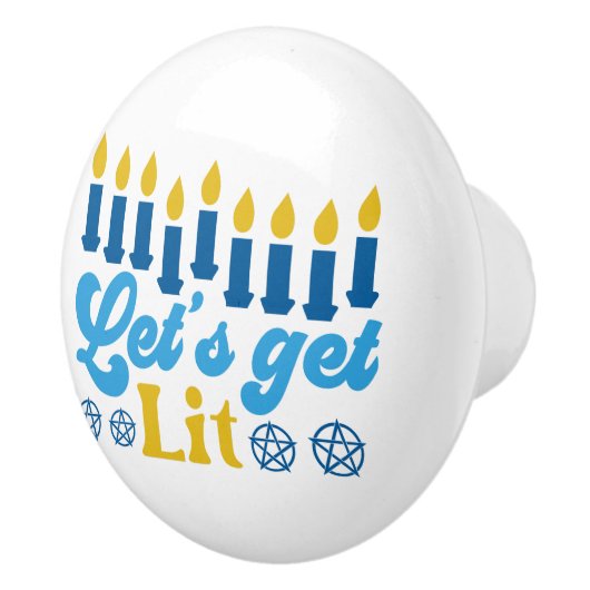 Lasst uns Lit holen! Knopf Keramikknauf (Rechts)