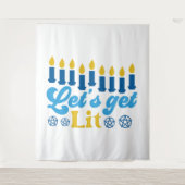 Lasst uns Lit holen! Wandteppich (Vorderseite)