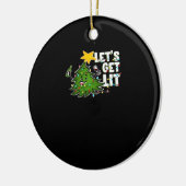 Lasst uns Lit Tipsy Weihnachtsbaum Classic bekomme Keramik Ornament (Links)