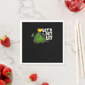 Lasst uns Lit Tipsy Weihnachtsbaum Classic bekomme Serviette (Beispiel)