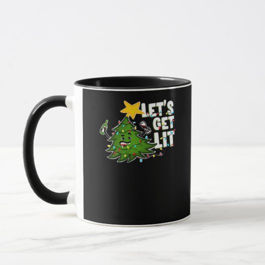 Lasst uns Lit Tipsy Weihnachtsbaum Classic bekomme Tasse (Links)