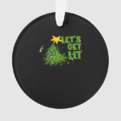 Lasst uns Lit Tipsy Weihnachtsbaum Funny Essential Ornament (Vorderseite)