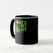 Lasst uns Lit Tipsy Weihnachtsbaum Funny Essential Tasse (Vorderseite Links)