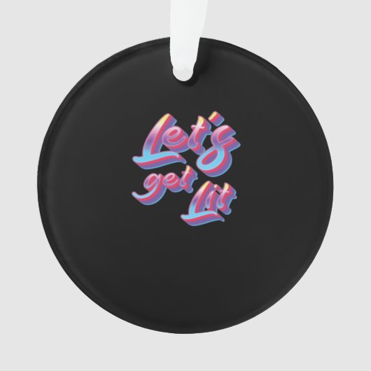 Lasst uns Lit - Weihnachts-Klassik holen Ornament (Vorderseite)