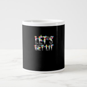Lasst uns Lit, Weihnachts trinken, Weihnachts-Lich Jumbo-Tasse