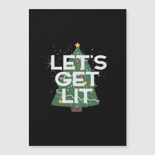 Lasst uns Lit - Weihnachtsvorstellung lebenswichti Magnetkarte