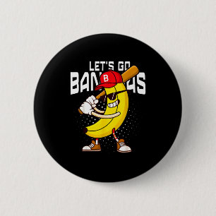 Lasst uns losfahren Banana Retro-Banane-Shirt Jung Button