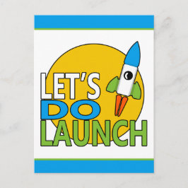 Lasst uns loslegen postkarte