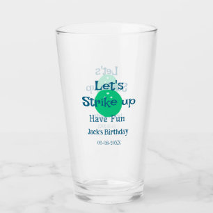 Lasst uns loslegen, viel Spaß, grüne Ball-Geburtst Glas