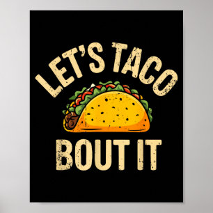 Lasst uns lustig taco cinco de mayo mexikanisch ta poster