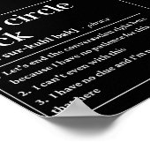 Lasst uns lustige Definitionen umkreisen Poster (Ecke)