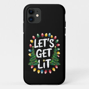 Lasst uns lustige Weihnachten trinken Xmas Lichter Case-Mate iPhone Hülle