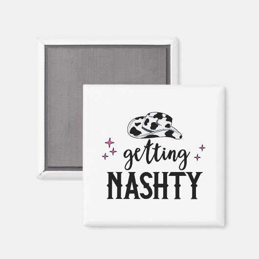 Lasst uns Mädchen gehen Hitched Nashty Bride Getti Magnet (Vorderseite/Rückseite)