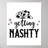 Lasst uns Mädchen gehen Hitched Nashty Bride Getti Poster (Vorne)