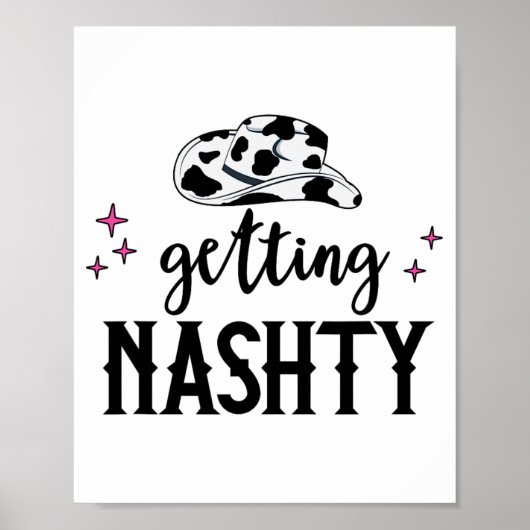 Lasst uns Mädchen gehen Hitched Nashty Bride Getti Poster (Vorne)